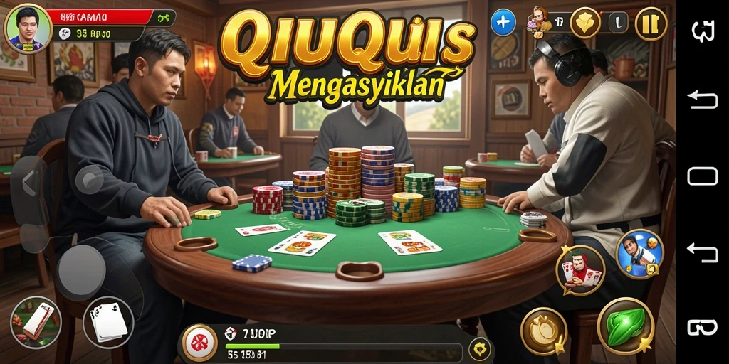 Gameplay seru QiuQiu di 55RP yang menghibur.