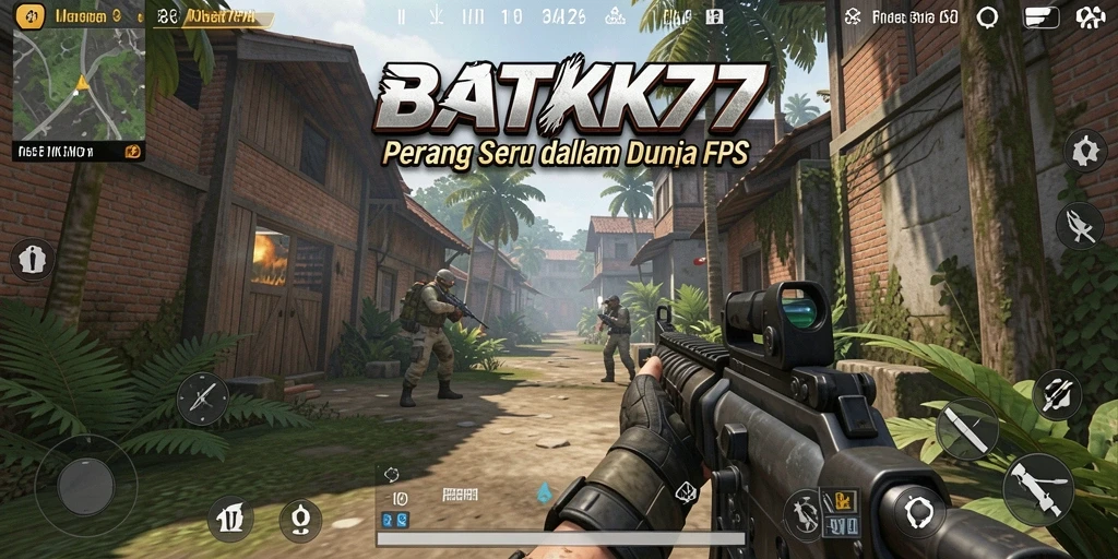 Tampilan gameplay seru di BATIK77 dengan aksi FPS yang intens.