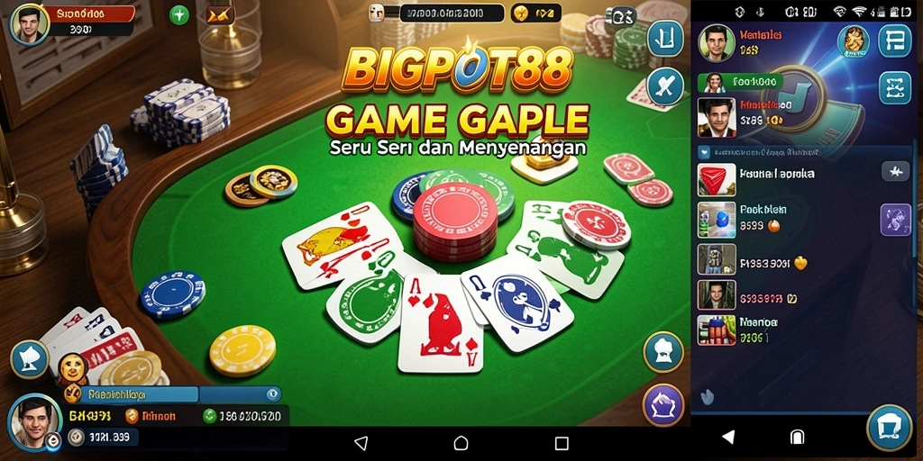 Screenshot gameplay <strong>BIGPOT88</strong>, menampilkan keseruan bermain Gaple.