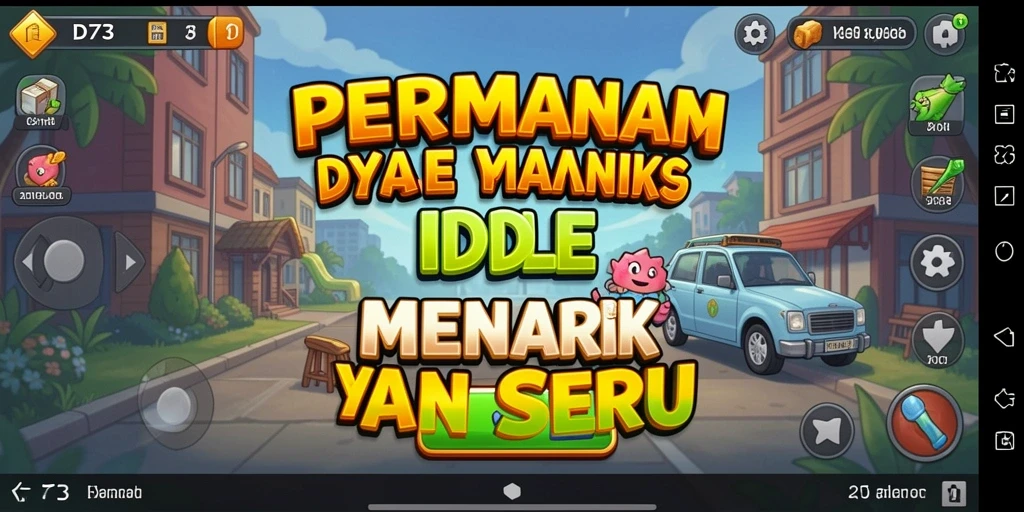 Tampilan menarik dari gameplay D73 yang santai dan mengasyikkan.