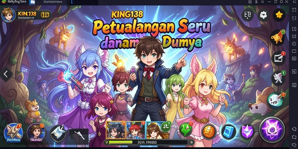 Menampilkan gameplay seru dan karakter Anime yang menarik.