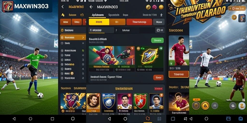Tampilan screenshot dari gameplay taruhan olahraga MAXWIN303.