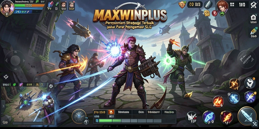 Tampilan gameplay menarik dalam MAXWINPLUS dengan pertempuran strategis.