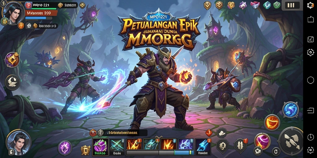 Screenshot gameplay MPO1221 menampilkan aksi seru dalam dunia MMORPG.