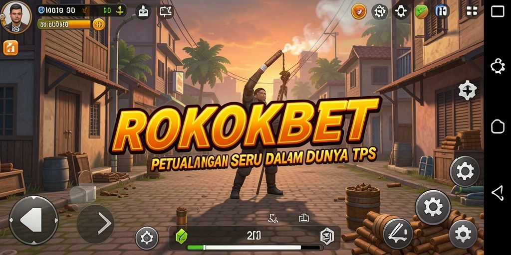 Screenshot gameplay ROKOKBET menampilkan aksi seru dalam TPS.